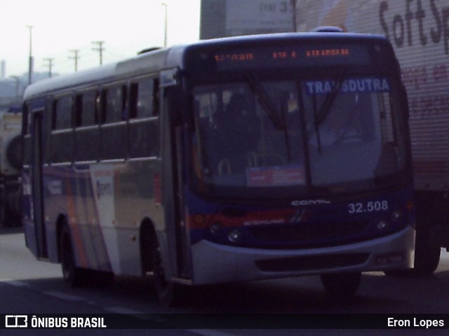 Viação Transdutra 32.508 na cidade de Guarulhos, São Paulo, Brasil, por Eron Lopes. ID da foto: 8657845.