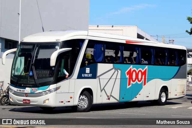 Auto Viação 1001 RJ 108.507 na cidade de Rio de Janeiro, Rio de Janeiro, Brasil, por Matheus Souza. ID da foto: 8657946.