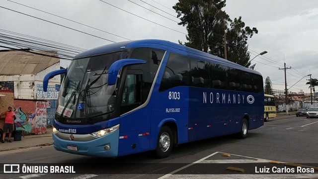 Viação Normandy do Triângulo 8103 na cidade de Juiz de Fora, Minas Gerais, Brasil, por Luiz Carlos Rosa. ID da foto: 8656660.