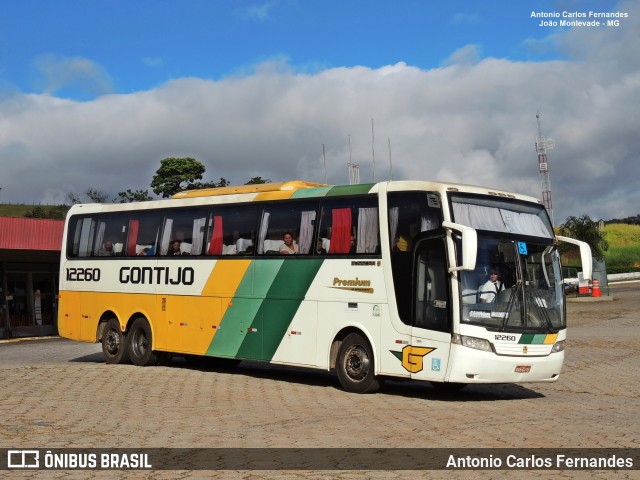 Empresa Gontijo de Transportes 12260 na cidade de João Monlevade, Minas Gerais, Brasil, por Antonio Carlos Fernandes. ID da foto: 8657490.