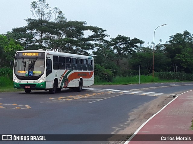 Empresa de Transportes Andorinha 6366 na cidade de Presidente Venceslau, São Paulo, Brasil, por Carlos Morais. ID da foto: 8656934.