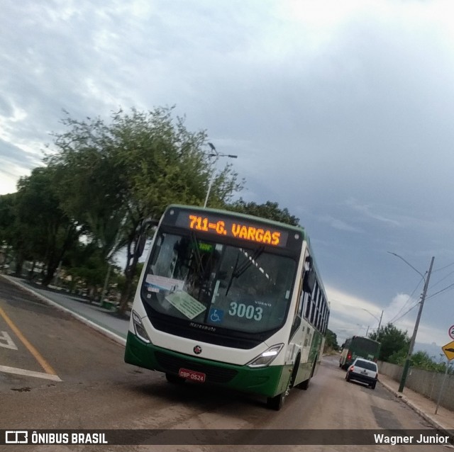 Expresso Caribus Transportes 3003 na cidade de Cuiabá, Mato Grosso, Brasil, por Wagner Junior. ID da foto: 8657577.