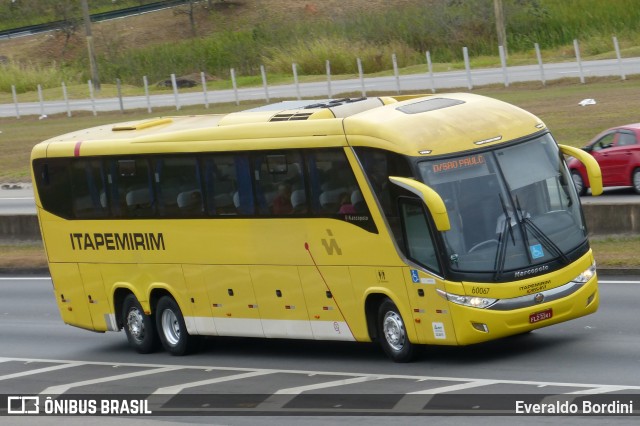 Viação Itapemirim 60067 na cidade de São José dos Campos, São Paulo, Brasil, por Everaldo Bordini. Número da foto: #8657517.
