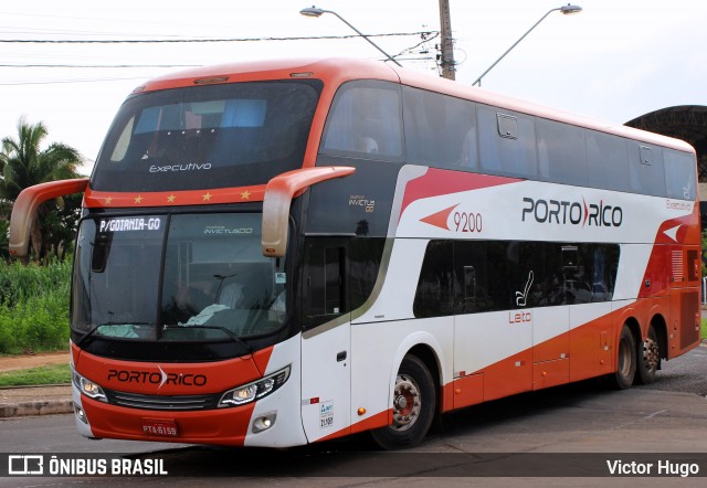 Auto Viação Porto Rico 9200 na cidade de Imperatriz, Maranhão, Brasil, por Victor Hugo. ID da foto: 8656830.