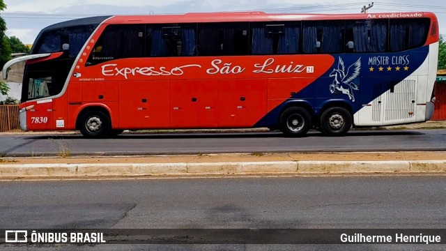 Expresso São Luiz 7830 na cidade de Cuiabá, Mato Grosso, Brasil, por Guilherme Henrique. ID da foto: 8661094.