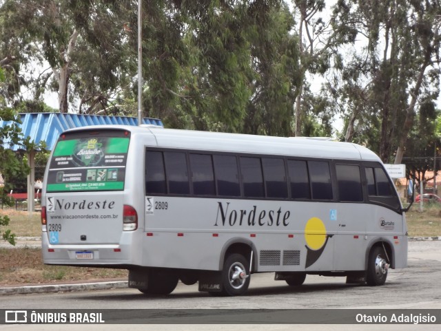 Viação Nordeste 2809 na cidade de Natal, Rio Grande do Norte, Brasil, por Otavio Adalgisio. ID da foto: 8660514.