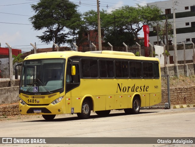 Viação Nordeste 1481 na cidade de Natal, Rio Grande do Norte, Brasil, por Otavio Adalgisio. Número da foto: #8660585.