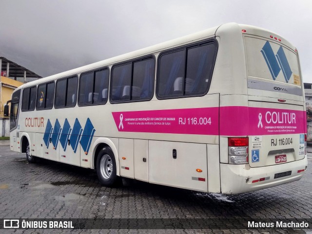 Colitur Transportes Rodoviários RJ 116.004 na cidade de Angra dos Reis, Rio de Janeiro, Brasil, por Mateus Machado. Número da foto: #8661618.