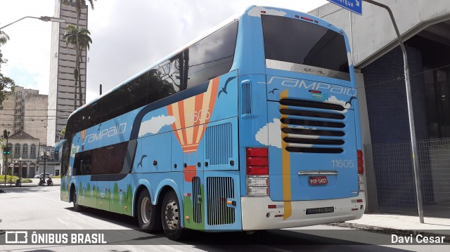 Viação Sampaio 11605 na cidade de Santos, São Paulo, Brasil, por Davi Cesar. Número da foto: #8660103.