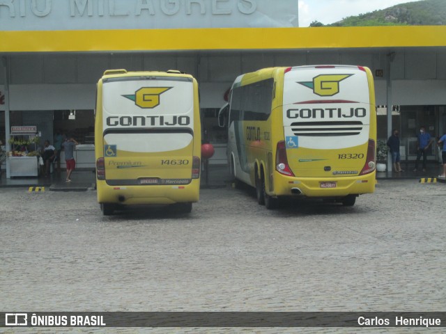 Empresa Gontijo de Transportes 18320 na cidade de Milagres, Bahia, Brasil, por Carlos  Henrique. ID da foto: 8661568.