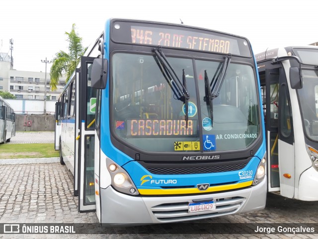 Transportes Futuro C30230 na cidade de Rio de Janeiro, Rio de Janeiro, Brasil, por Jorge Gonçalves. Número da foto: #8659859.
