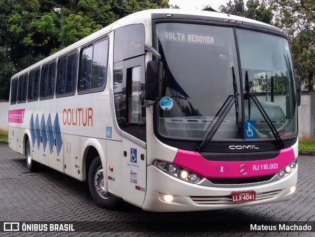 Colitur Transportes Rodoviários RJ 116.003 na cidade de Angra dos Reis, Rio de Janeiro, Brasil, por Mateus Machado. ID da foto: 8661620.