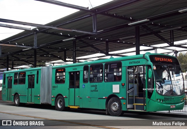 Transporte Coletivo Glória BB617 na cidade de Curitiba, Paraná, Brasil, por Matheus Felipe. ID da foto: 8661609.