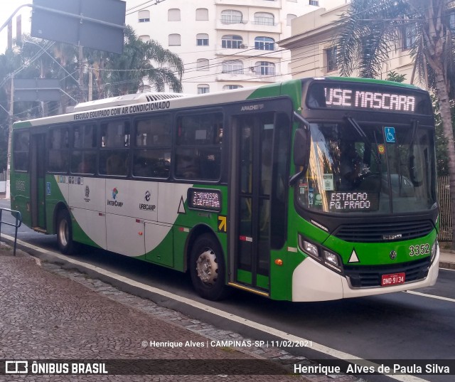VB Transportes e Turismo 3352 na cidade de Campinas, São Paulo, Brasil, por Henrique Alves de Paula Silva. Número da foto: #8662713.