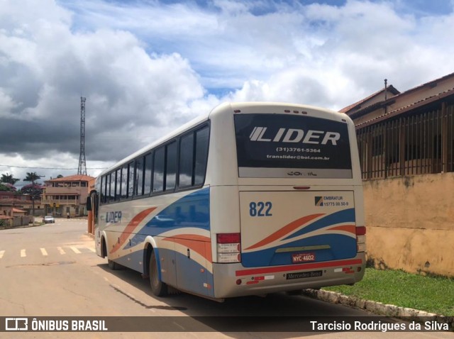 TransLider 822 na cidade de Casa Grande, Minas Gerais, Brasil, por Tarcisio Rodrigues da Silva. ID da foto: 8662908.