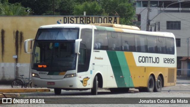 Empresa Gontijo de Transportes 12895 na cidade de Coronel Fabriciano, Minas Gerais, Brasil, por Jonatas Costa da Mata. Número da foto: #8663398.