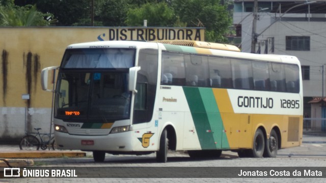 Empresa Gontijo de Transportes 12895 na cidade de Coronel Fabriciano, Minas Gerais, Brasil, por Jonatas Costa da Mata. ID da foto: 8663398.