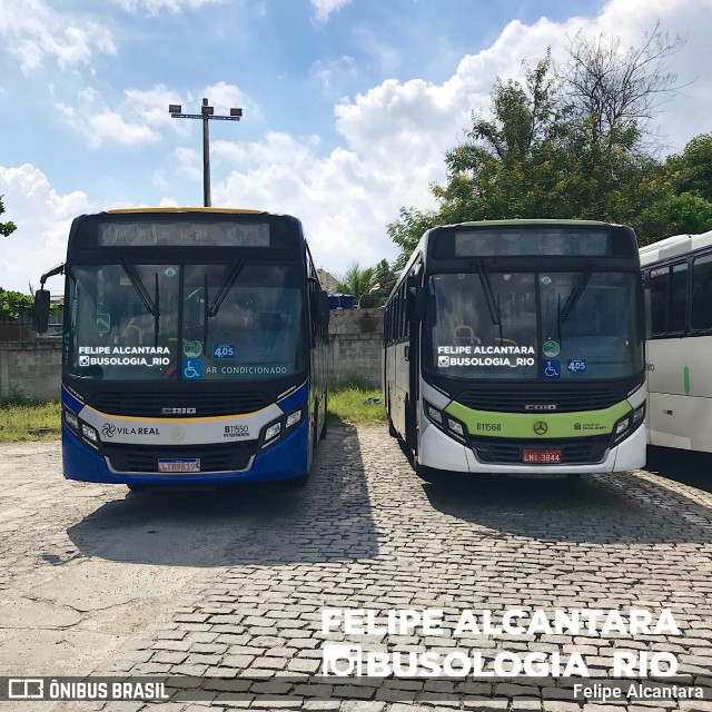 Viação Vila Real B11550 na cidade de Rio de Janeiro, Rio de Janeiro, Brasil, por Felipe Alcantara. ID da foto: 8663215.