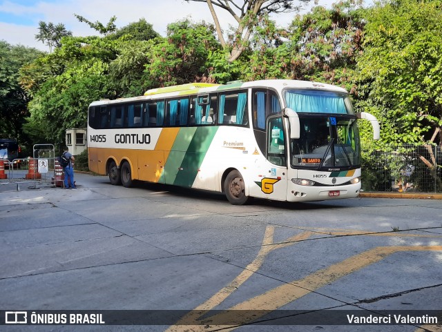 Empresa Gontijo de Transportes 14055 na cidade de São Paulo, São Paulo, Brasil, por Vanderci Valentim. ID da foto: 8663022.