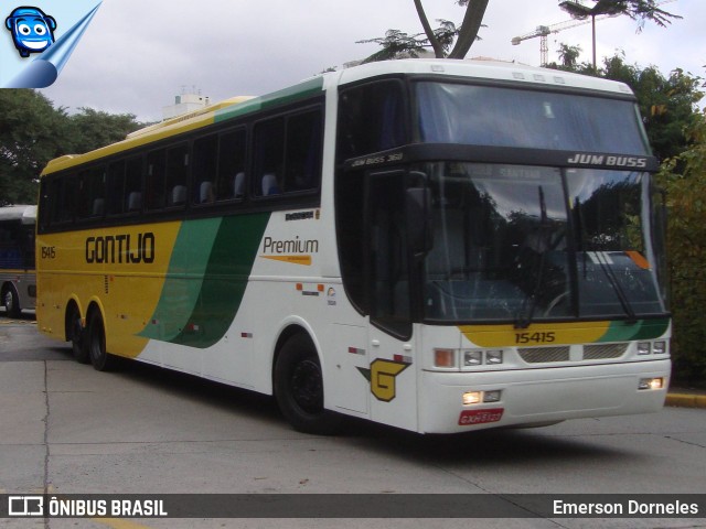 Empresa Gontijo de Transportes 15415 na cidade de São Paulo, São Paulo, Brasil, por Emerson Dorneles. ID da foto: 8663000.