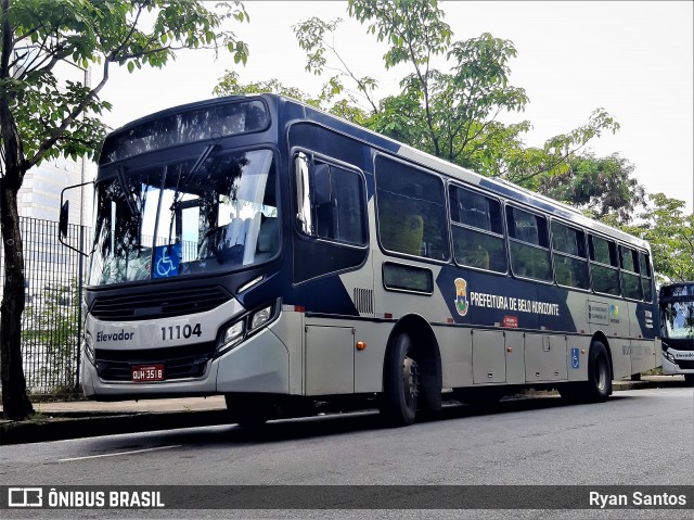 Auto Omnibus Floramar 11104 na cidade de Belo Horizonte, Minas Gerais, Brasil, por Ryan Santos. ID da foto: 8663510.