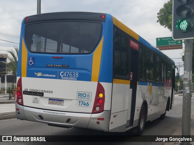 Viação Redentor C47638 na cidade de Rio de Janeiro, Rio de Janeiro, Brasil, por Jorge Gonçalves. ID da foto: 8665407.