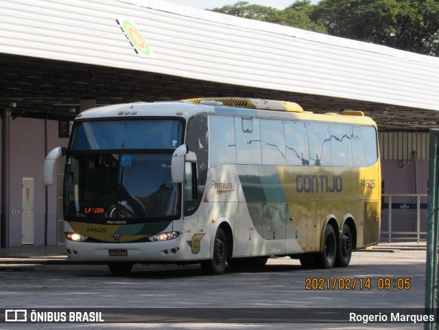 Empresa Gontijo de Transportes 14625 na cidade de São José dos Campos, São Paulo, Brasil, por Rogerio Marques. ID da foto: 8662588.