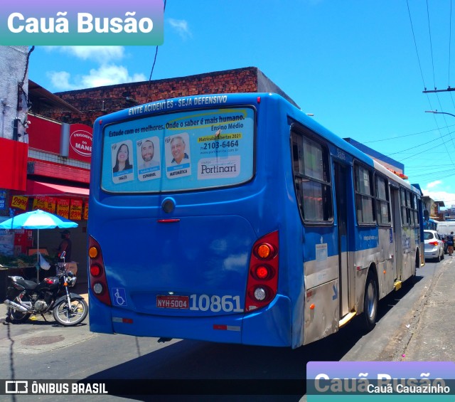 Concessionária Salvador Norte - CSN Transportes 10861 na cidade de Salvador, Bahia, Brasil, por Cauã Cauazinho. ID da foto: 8664077.