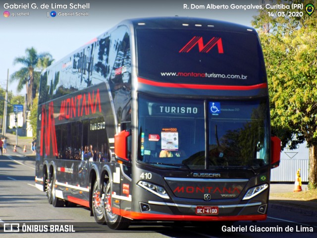 Montana Turismo 410 na cidade de Curitiba, Paraná, Brasil, por Gabriel Giacomin de Lima. ID da foto: 8664877.