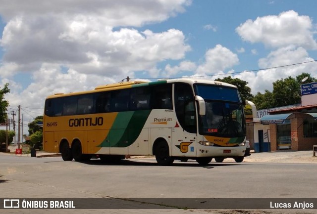 Empresa Gontijo de Transportes 16045 na cidade de Itororó, Bahia, Brasil, por Lucas Anjos. Número da foto: #8663961.