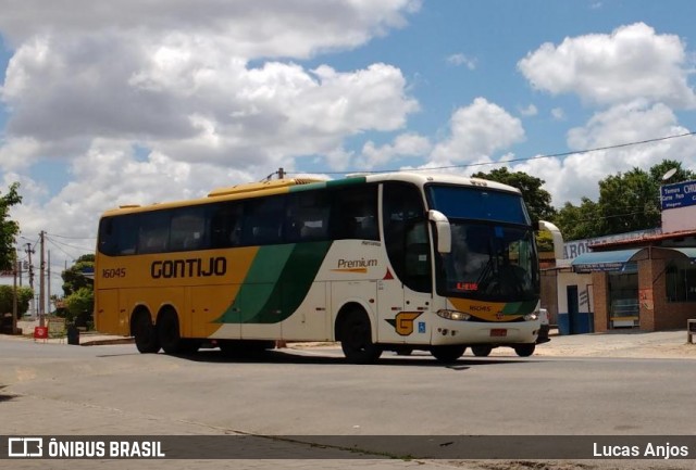 Empresa Gontijo de Transportes 16045 na cidade de Itororó, Bahia, Brasil, por Lucas Anjos. ID da foto: 8663961.