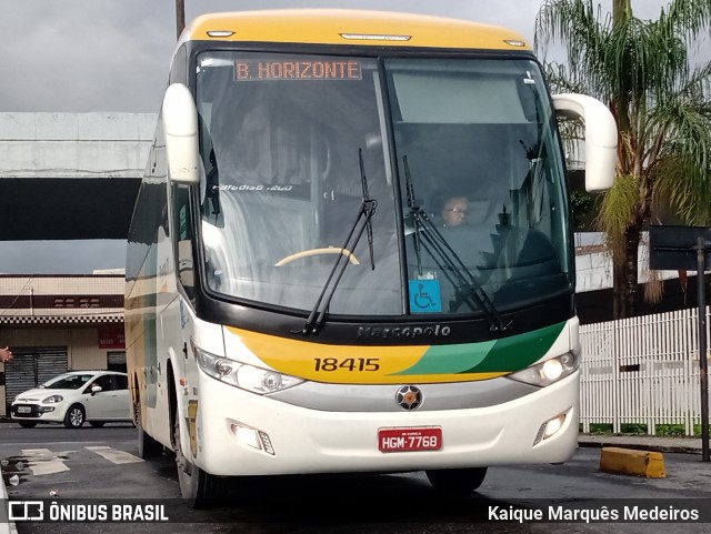 Empresa Gontijo de Transportes 18415 na cidade de Belo Horizonte, Minas Gerais, Brasil, por Kaique Marquês Medeiros . Número da foto: #8662770.
