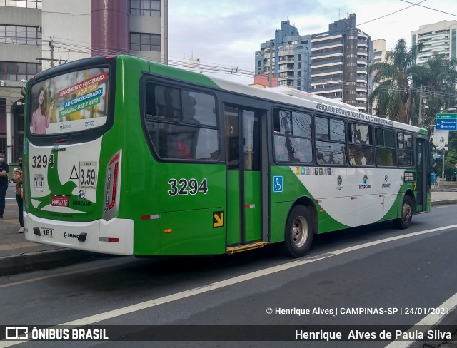 VB Transportes e Turismo 3294 na cidade de Campinas, São Paulo, Brasil, por Henrique Alves de Paula Silva. ID da foto: 8662794.