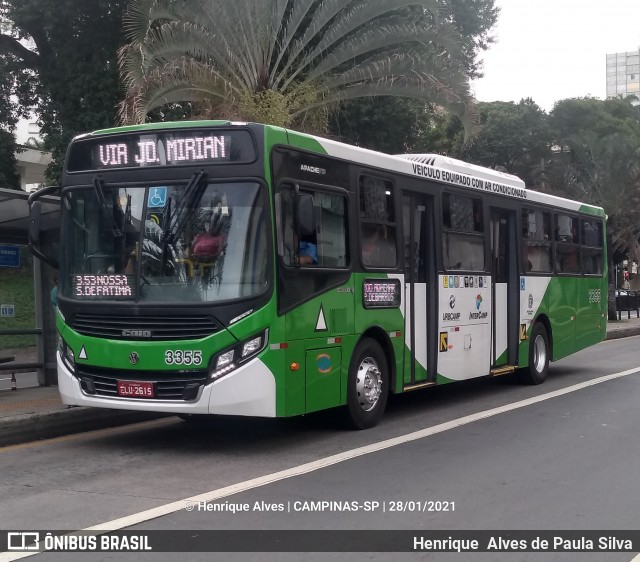 VB Transportes e Turismo 3355 na cidade de Campinas, São Paulo, Brasil, por Henrique Alves de Paula Silva. Número da foto: #8662712.