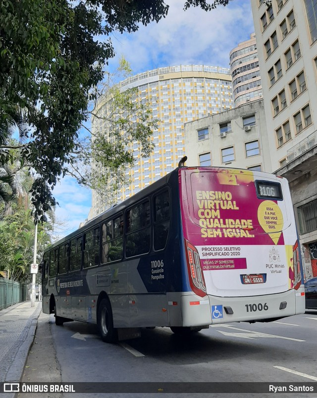 Auto Omnibus Floramar 11006 na cidade de Belo Horizonte, Minas Gerais, Brasil, por Ryan Santos. ID da foto: 8663496.