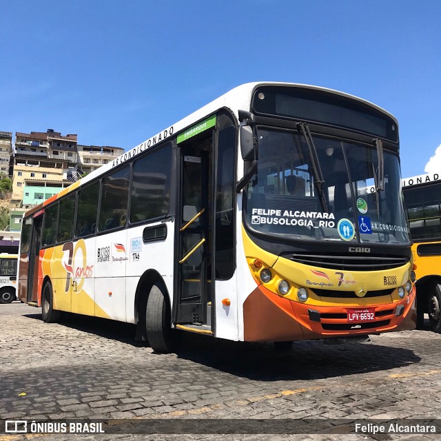 Transportes Paranapuan B10188 na cidade de Rio de Janeiro, Rio de Janeiro, Brasil, por Felipe Alcantara. ID da foto: 8663247.