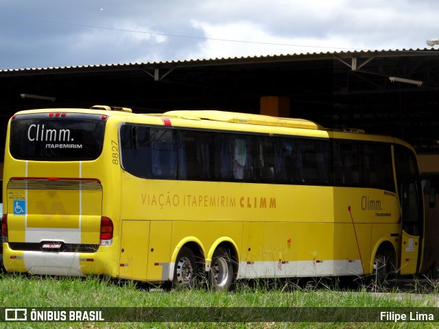 Viação Itapemirim 8827 na cidade de Vitória da Conquista, Bahia, Brasil, por Filipe Lima. ID da foto: 8664786.