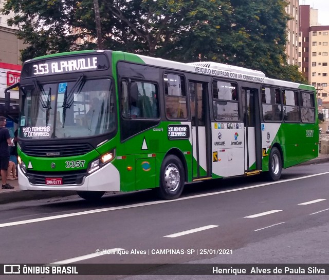 VB Transportes e Turismo 3357 na cidade de Campinas, São Paulo, Brasil, por Henrique Alves de Paula Silva. Número da foto: #8662709.