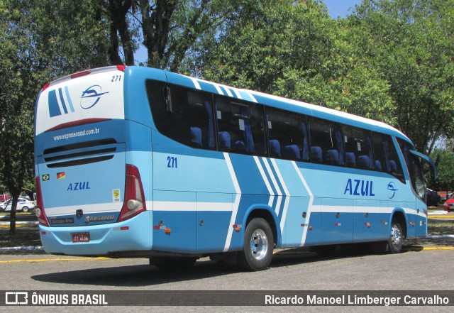 Expresso Azul 271 na cidade de Santa Cruz do Sul, Rio Grande do Sul, Brasil, por Ricardo Manoel Limberger Carvalho. Número da foto: #8666842.