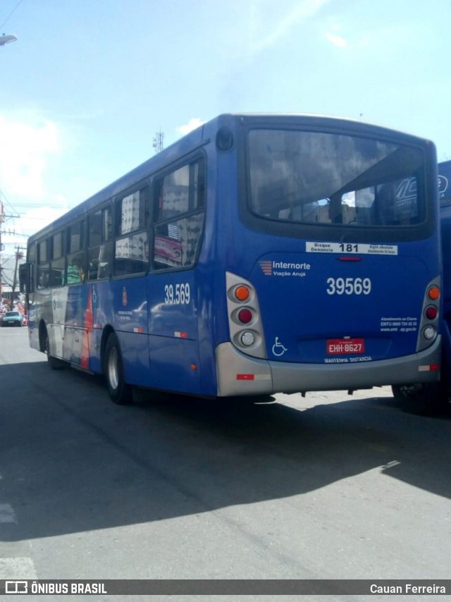 Viação Arujá 39569 na cidade de Itaquaquecetuba, São Paulo, Brasil, por Cauan Ferreira. Número da foto: #8666529.