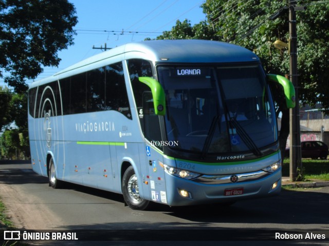 Viação Garcia 8204 na cidade de Paranavaí, Paraná, Brasil, por Robson Alves. ID da foto: 8667813.