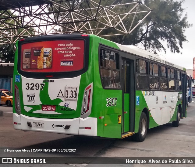VB Transportes e Turismo 3297 na cidade de Campinas, São Paulo, Brasil, por Henrique Alves de Paula Silva. Número da foto: #8665581.