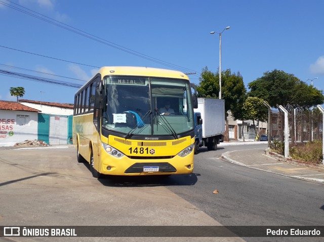 Viação Nordeste 1481 na cidade de Natal, Rio Grande do Norte, Brasil, por Pedro Eduardo. Número da foto: #8666081.
