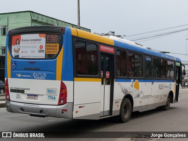 Viação Redentor C47528 na cidade de Rio de Janeiro, Rio de Janeiro, Brasil, por Jorge Gonçalves. ID da foto: 8667749.