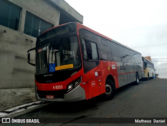 Express Transportes Urbanos Ltda 4 8253 na cidade de São Paulo, São Paulo, Brasil, por Matheus  Daniel. ID da foto: 8666968.