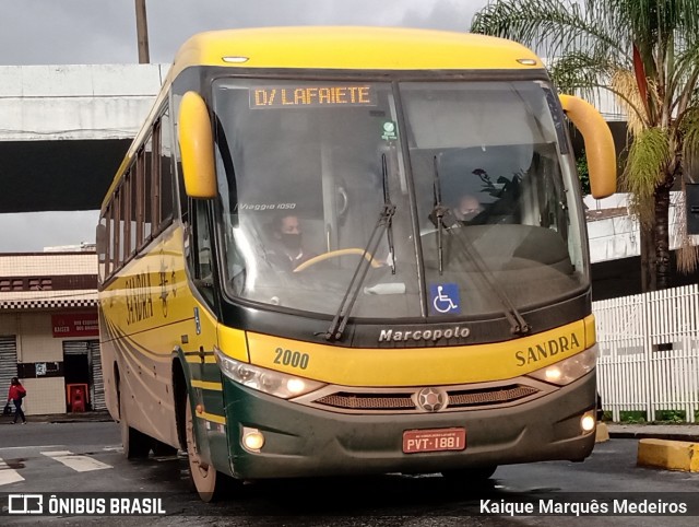 Viação Sandra 2000 na cidade de Belo Horizonte, Minas Gerais, Brasil, por Kaique Marquês Medeiros . Número da foto: #8666417.
