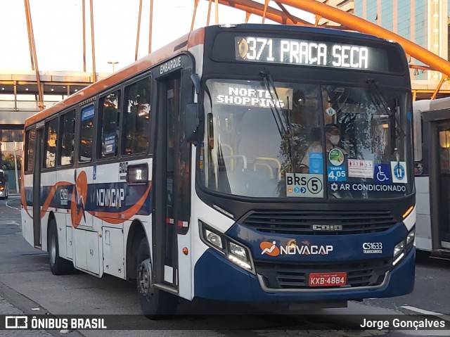 Viação Novacap C51633 na cidade de Rio de Janeiro, Rio de Janeiro, Brasil, por Jorge Gonçalves. ID da foto: 8665507.