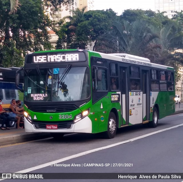 VB Transportes e Turismo 3304 na cidade de Campinas, São Paulo, Brasil, por Henrique Alves de Paula Silva. Número da foto: #8665645.