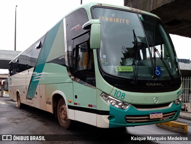 Santa Fé Transportes 108 na cidade de Belo Horizonte, Minas Gerais, Brasil, por Kaique Marquês Medeiros . ID da foto: 8667663.