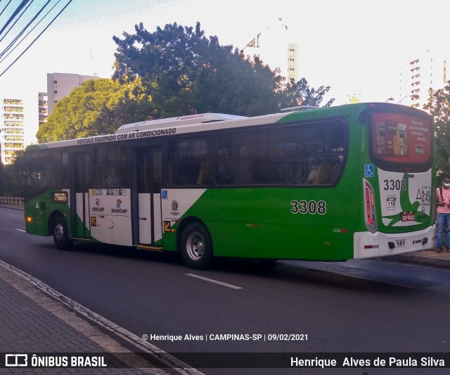 VB Transportes e Turismo 3308 na cidade de Campinas, São Paulo, Brasil, por Henrique Alves de Paula Silva. Número da foto: #8665646.
